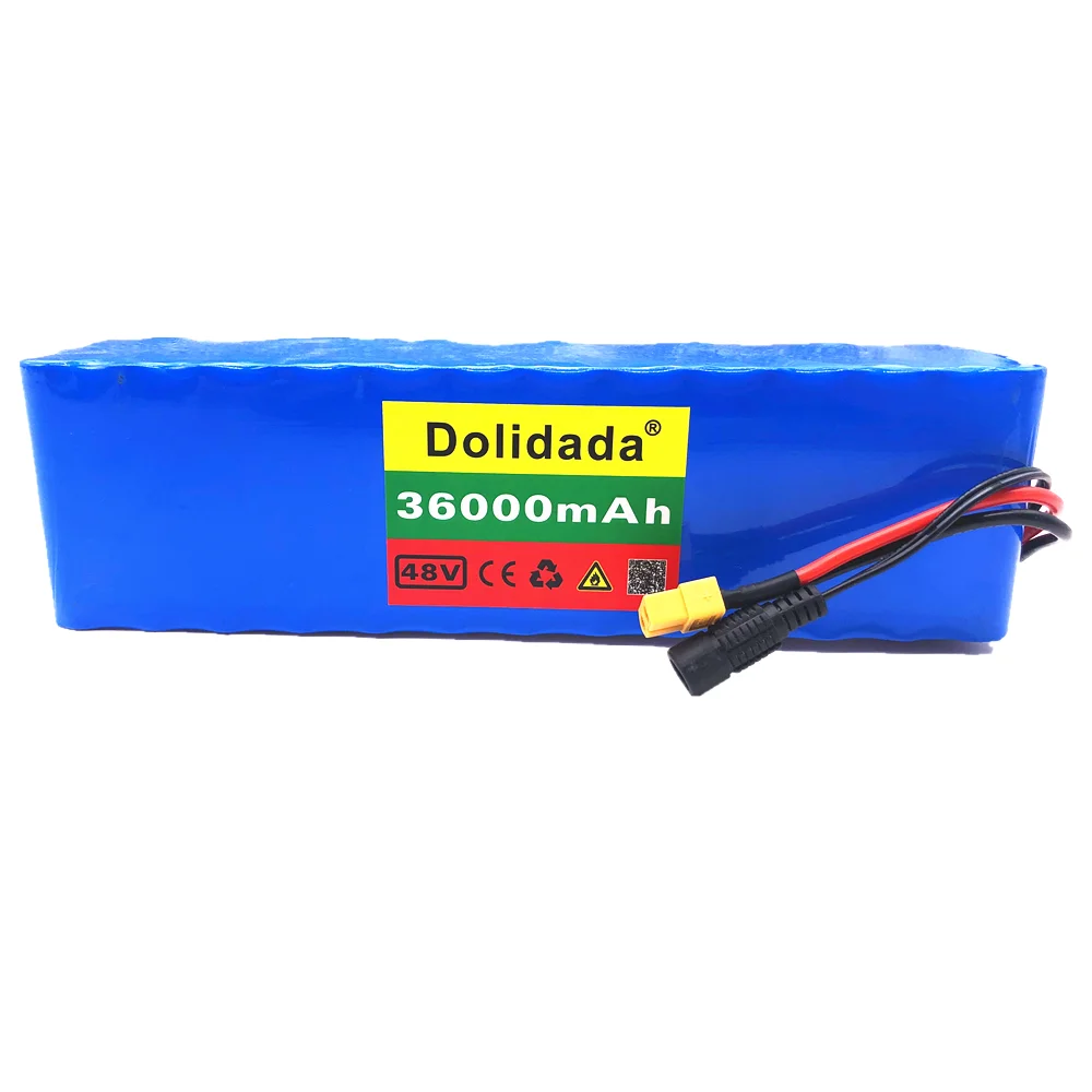 Dolidada XT60 интерфейс 48V батарея 13S3P 36Ah батарейный блок 500W высокая мощность батареи