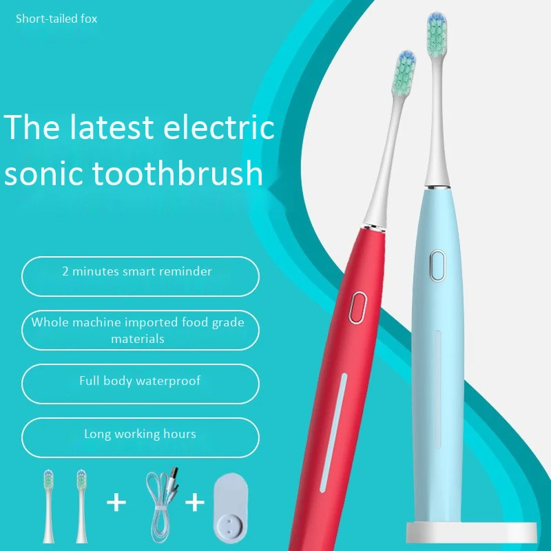5 Modes Sonic Electric Toothbrush Rechargeable USB Ultra Sonic Tooth Brush Waterproof for Adults Teeth Whitening
