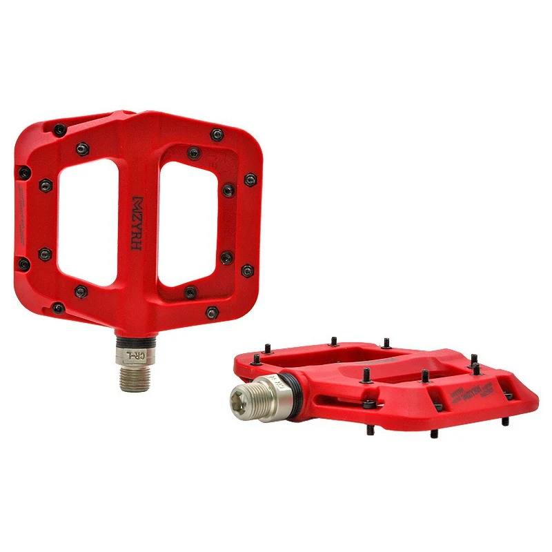 KH1280R Велосипедные педали, велосипедные педали, 3 герметичных подшипника, нейлоновые, противоскользящие, сверхлегкие, велосипедные, горные, MTB, велосипедные аксессуары - Цвет: KH1280R