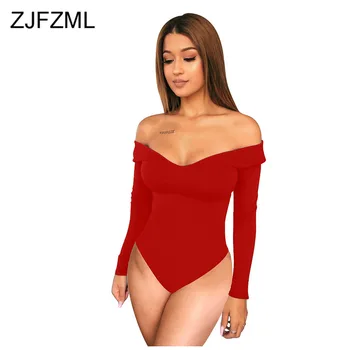 

Cold Shoulder Summer One Piece Overalls For Women Deep V Neck Open Back Bandage Jumpsuit Casual Black White Full Sleeve Bodysuit