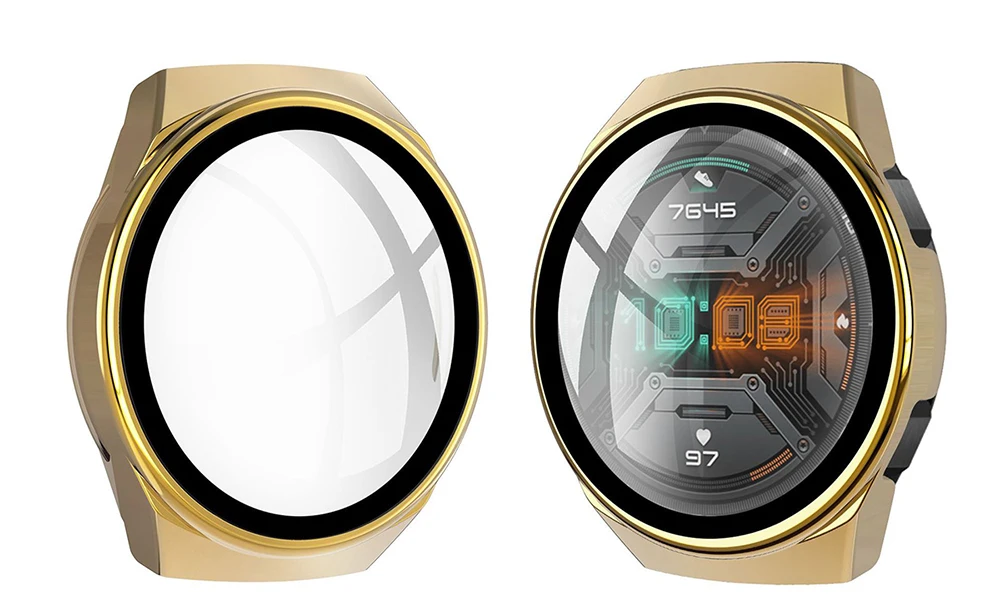 Case for Huawei Watch GT 2E GT2E GT2 GT 2 42mm 46mm Full Coverage Bumper Case Cover with Tempered Glass Screen Protector Case for Huawei Watch GT 2E GT2E GT2 GT 2 42mm 46mm Full Coverage Bumper Case Cover with Tempered Glass Screen Protector