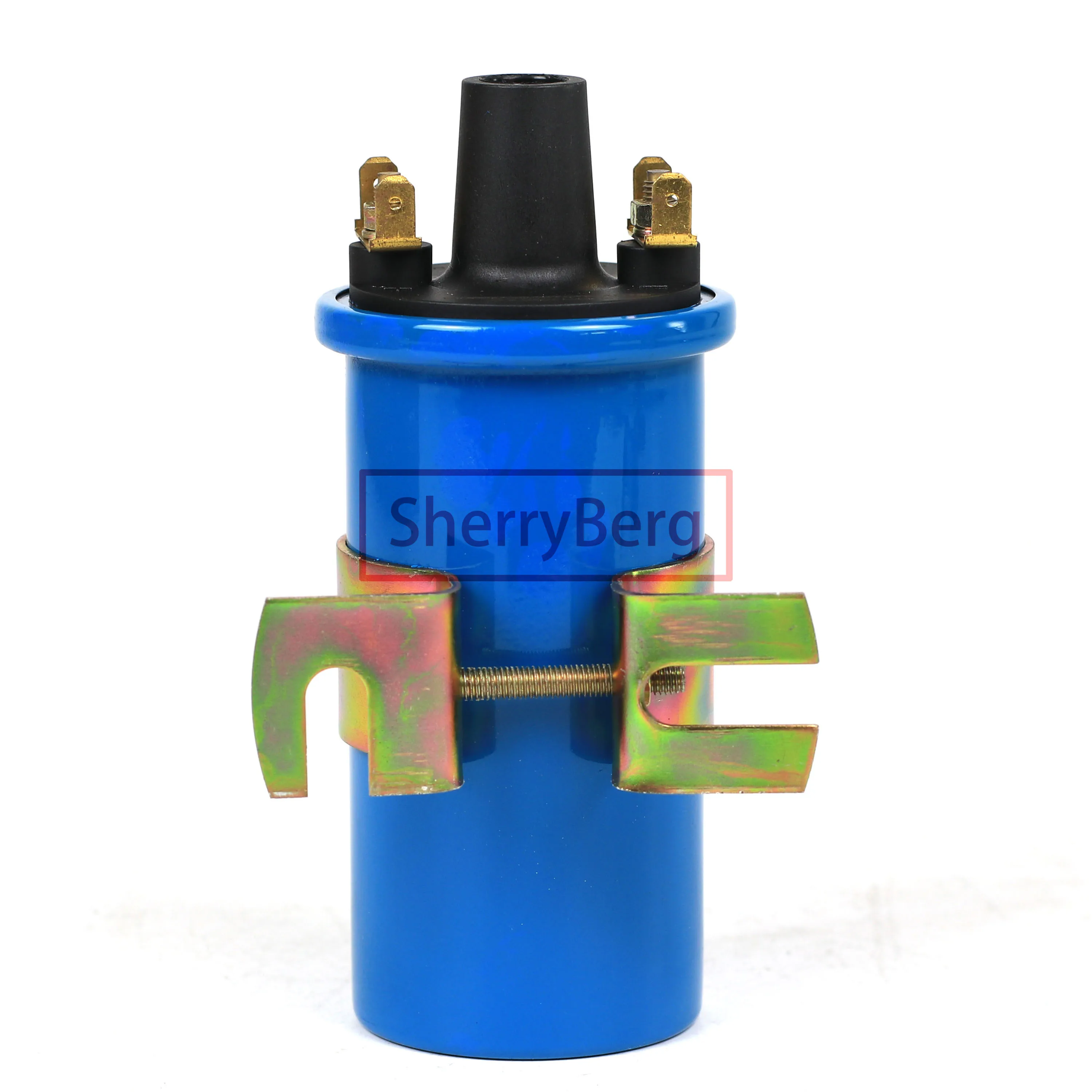 SherryBerg BLUE Color IGNITION COIL 12VOLT FITS FOR VOLKSWAGEN BUG TYPE1 TYPE2 T3 T4 FOR PORSCHE VOLVO BMW EMPI Bosch MODEL NEW