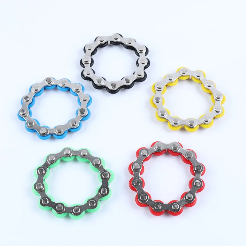 

New Arrive Anti Stress Toy For Kids Adult Student Bike Chain Fidget Spinner Bracelet For Autism Fidget Toy Strees Office Toys