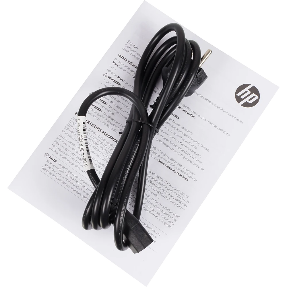 Компьютер HP 290 G2, Intel Core i3 8100, DDR4 4Гб, 1000Гб, Intel UHD Graphics 630, DVD-RW, CR, Windows 10 Professional