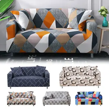 

60 Slipcovers Sectional Elastic Stretch Sofa Cover for Living Room Couch Cover L shape Armchair Cover Single/Two/Three seat