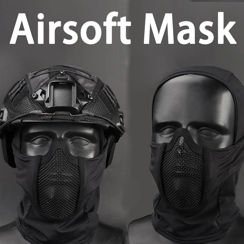 Airsoft Paintball SPT Mesh Vollmaske Full Face Mask Sparta Taktische Helm Maske 