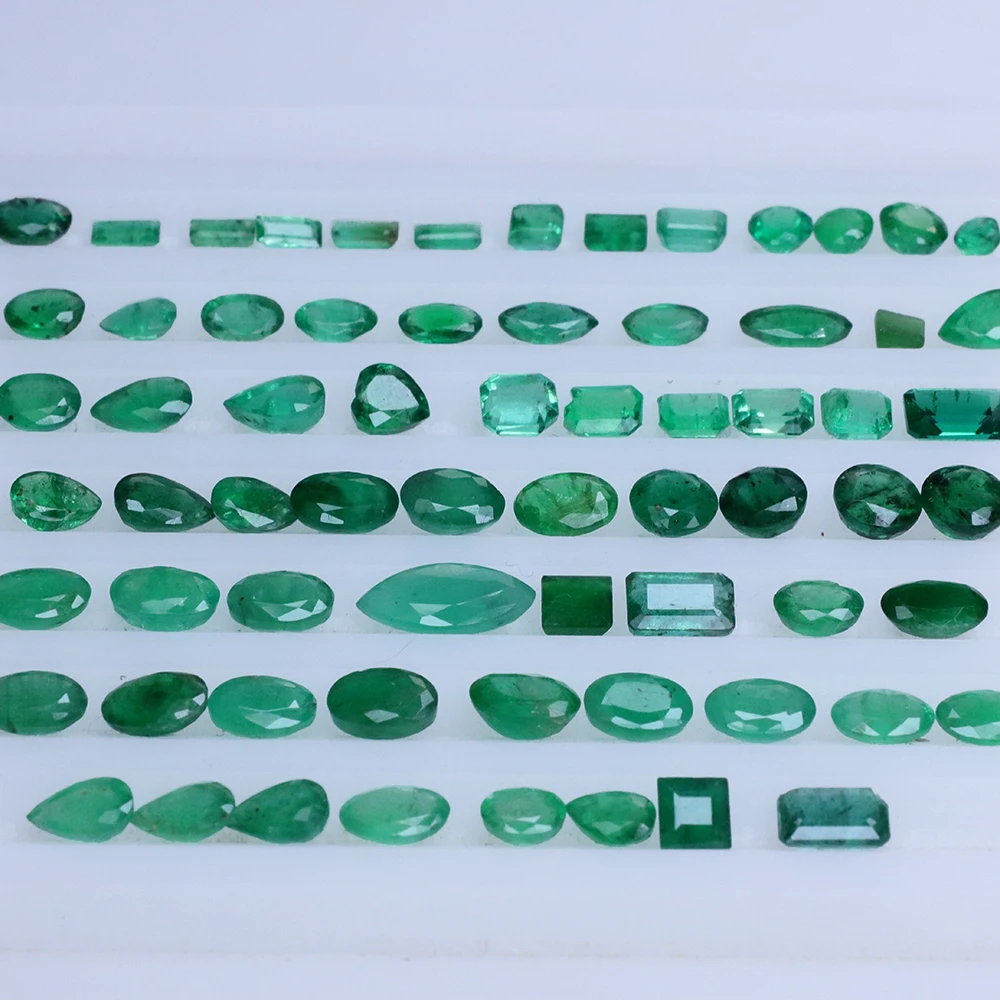 Emerald Natural Emerald Gemstone Beryl Customizable 0.46ct Octagon 4*5.8*2.8mm Pure Natural Without Optimized Treatment