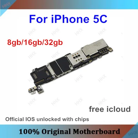 Разблокированная материнская плата для iPhone 5c, полностью Рабочая разборная материнская плата для iPhone 5c с системой IOS