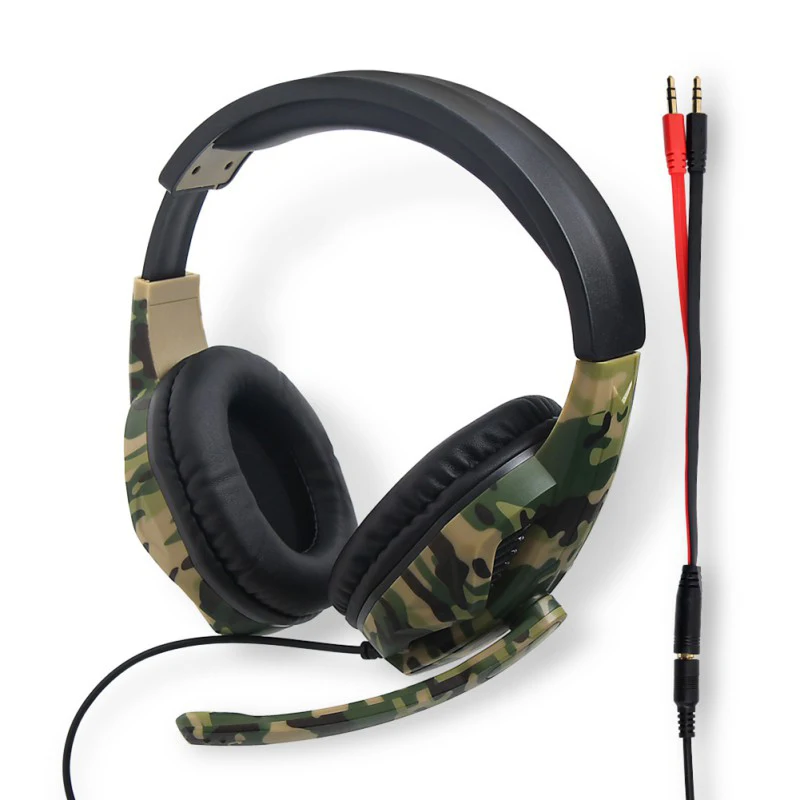 Headset For Camouflage PS4 PC Xbox One Gaming Headphone with Microphone Stereo Gaming Headset Gaming Headset Laptop Phone