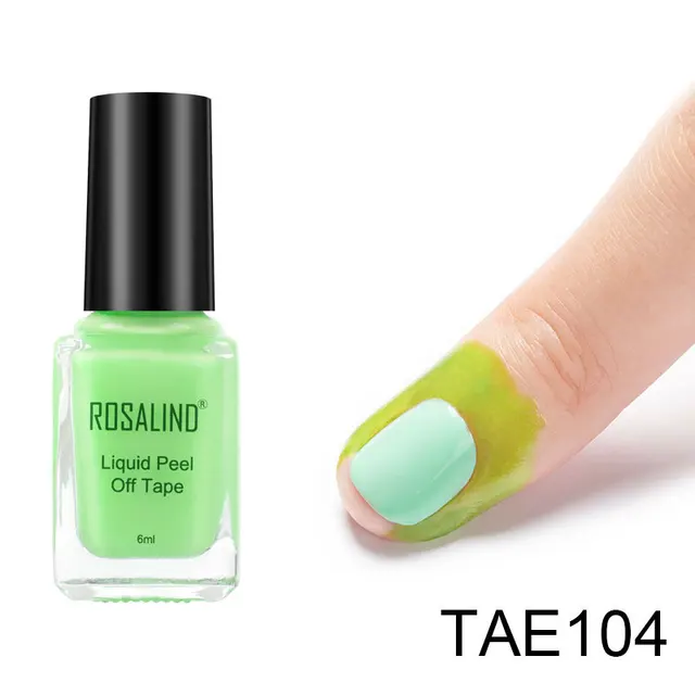 Rosalind Peel Off Liquid Tape Fast Dry Nail Polish Special Anti Overflow Armor Oil 6ml Art Easy Clean Tslm1 Aliexpress 