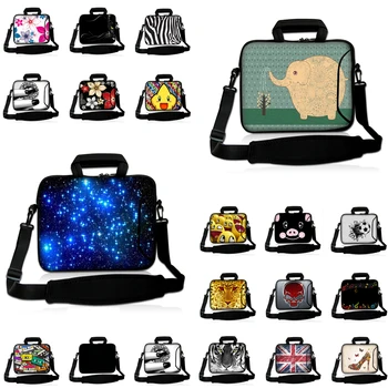 

Neoprene 10 12 13 13.3 14 15.4 15.6 17 17.3 inch Notebook Laptop Messenger Handle Briefcase Chromebook Bag Case For Macbook Dell