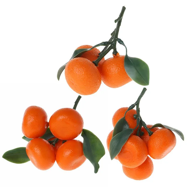Artificial Tangerine Oranges Foam Fake Fruit Kitchen Restaurant Food Display For Home Party Decor Props