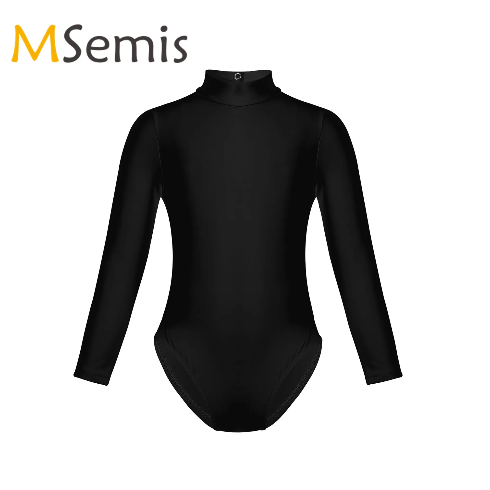 Детский гимнастический купальник для девочек танцев с длинными рукавами