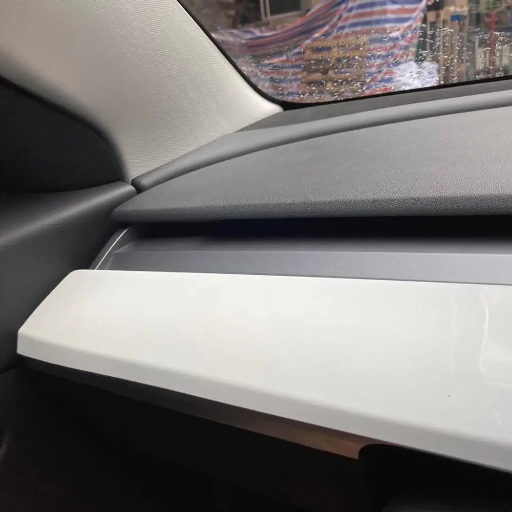 Subject жемчужно белые декоративные аксессуары для Tesla Model 3 Центральная панель