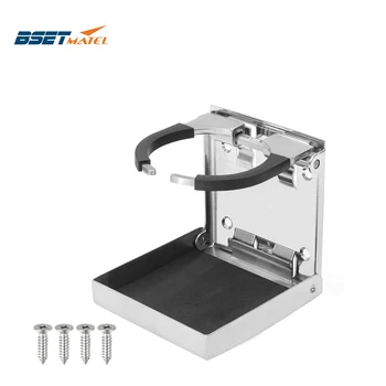 

Stainless Steel 316 Folding Cup Drink Holder Can Bottle Holder Stand Mount Support Auto Car Marine Boat Truck RV Fishing Box