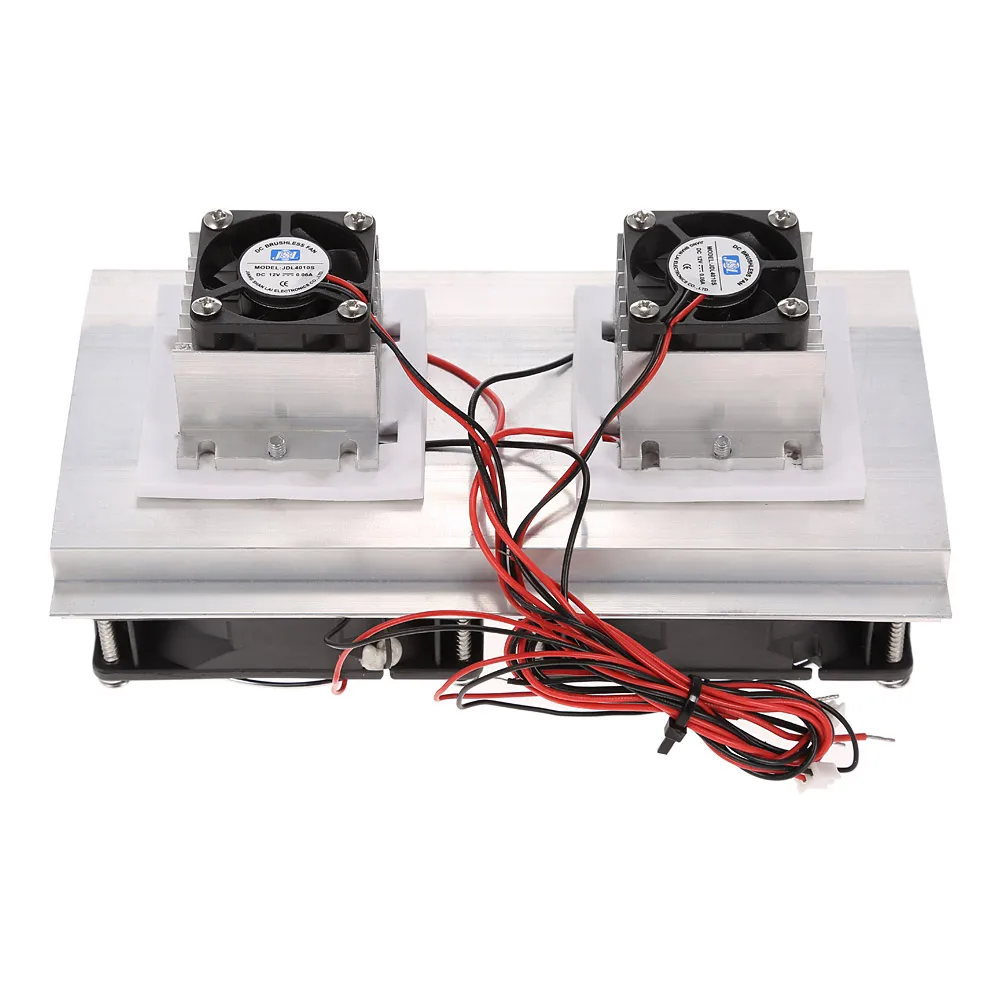 

Hot Thermoelectric Peltier Refrigeration Cooling System Kit Semiconductor Cooler Large Radiator Cold Conduction Module Double Fa
