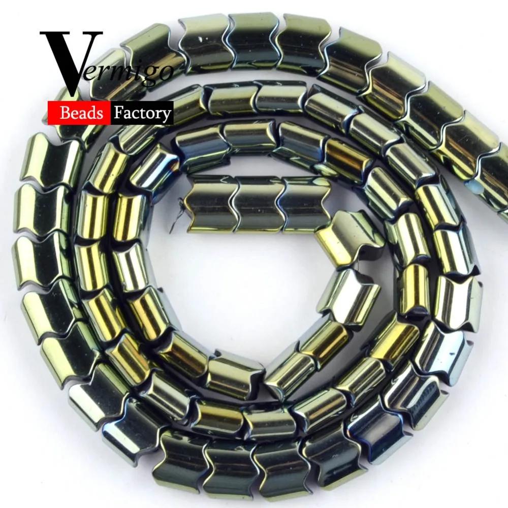 s0863 波浪型绿色黑胆石