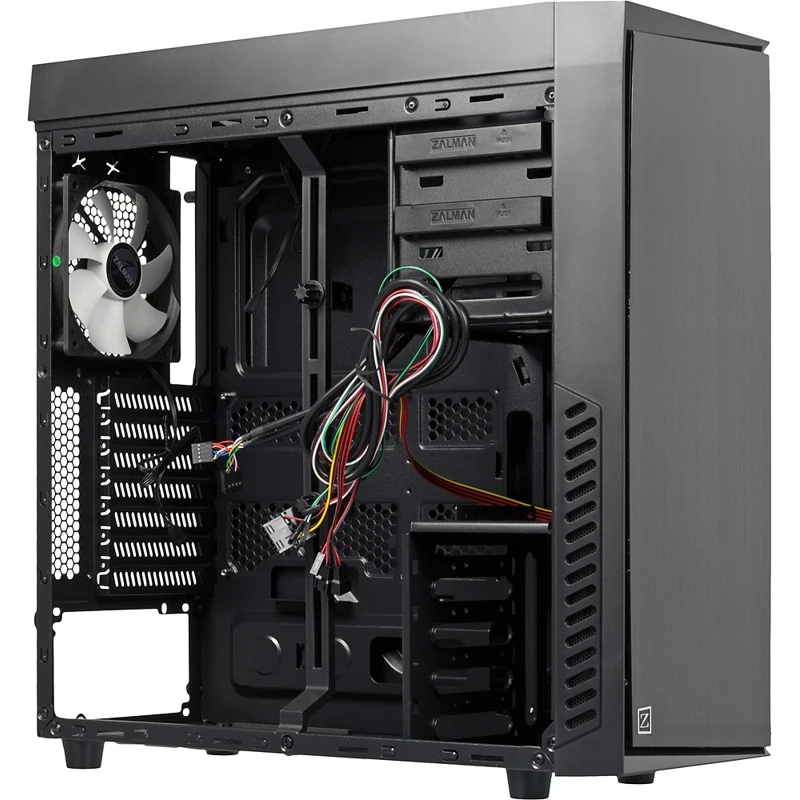 Корпус Zalman R1 черный без БП ATX 1x80mm 1x92mm 3x120mm 2xUSB2.0 1xUSB3.0 audio door bott PSU