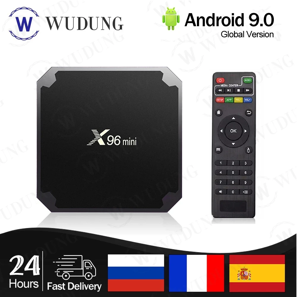 ТВ-приставка X96 mini Smart на Android 9 0 1 ГБ/2 ГБ 8 ГБ/16 четырехъядерный процессор Amlogic S905W H.265