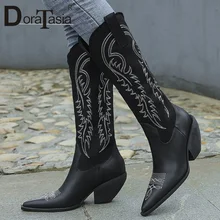Doratasia/Новинка; Модные женские ботинки до середины икры с