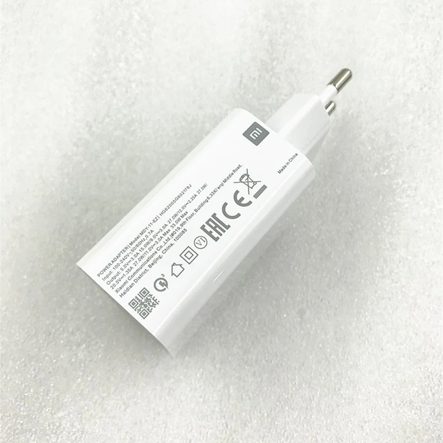 Chargeur de charge rapide USB d'origine Xiaomi MDY-11-EZ 33W prise UE