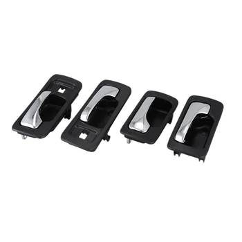 

Chrome Black Interior Front Rear Interior Door Handles Replacement 72165SM4003ZD for Honda Accord 1990-1993
