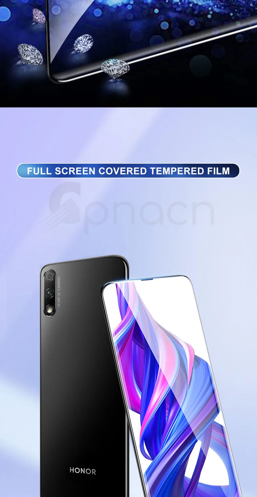 9D закаленное стекло для huawei Honor 20 Lite 9X 8X 8A 8C 8S 9i 10i 20i V10 V20 20S Защитная пленка для экрана