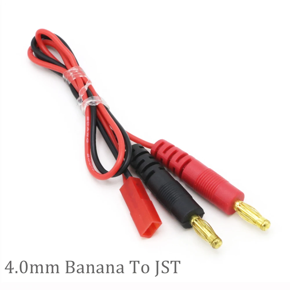 HXT4.0 Générique Sharplace Câble de Charge Banane 4,0 mm vers Mâle XT60 /MPX /HXT4.0 /TRX Câble de Charge pour Pile Au Lithium RC B6 
