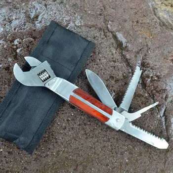

Multifunctional wrench Saw Cutlery Car camping outdoor equipment tool Multifunctional survival adjustable wrench