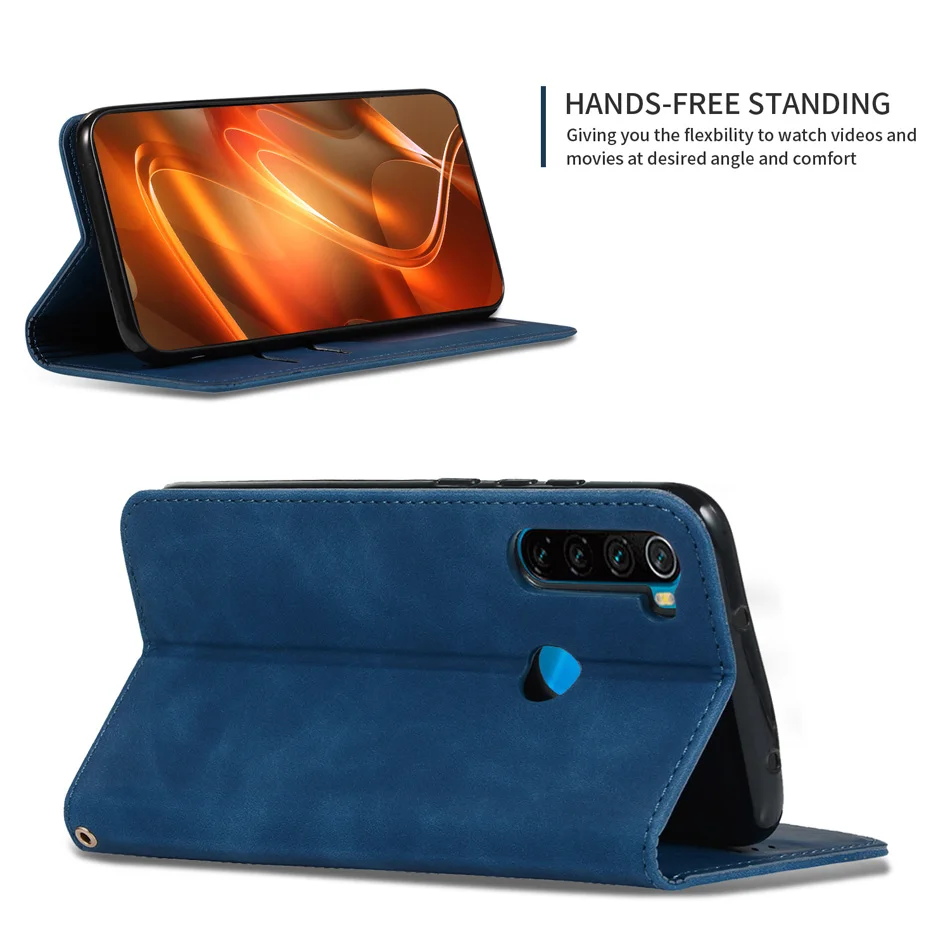Luxury Touch-Sensitive Flip Case For Xiaomi Redmi Note 8 8A 7 7A 6 K20 MI 9T Pro Leather Case MI9 SE 9t Wallet Cover TPU Book