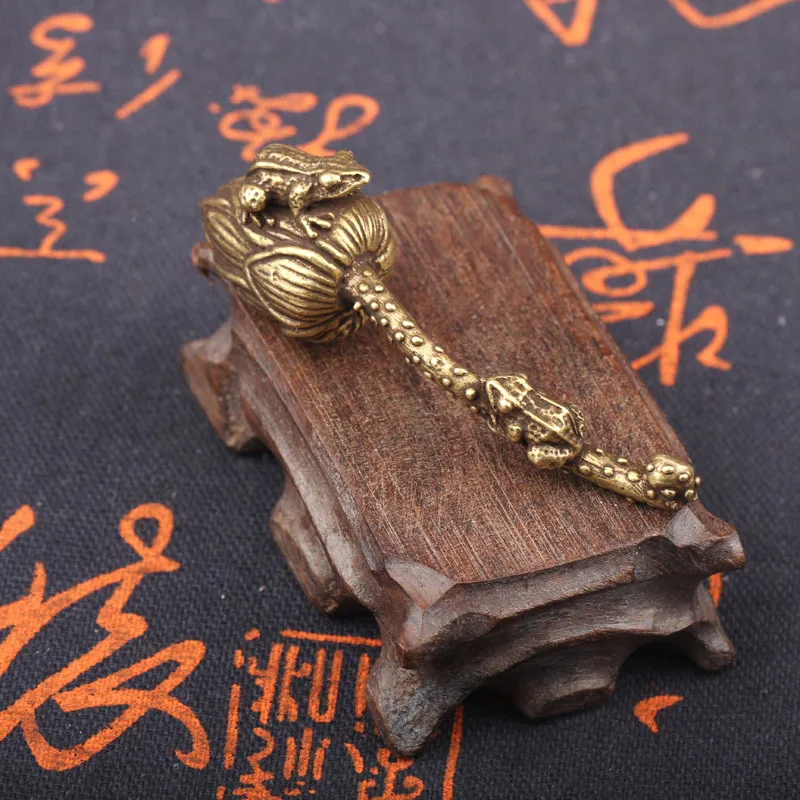 lotus frog brass ornaments (6)