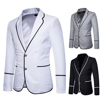 

Men 2018 New Style Fashion Campus MEN'S Wear Two-Button Mixed Colors Casual Fashion Small Suit Jacket