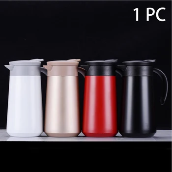 

800ml Service Stainless Steel Vacuum Flask Restaurant Jug Tea Insulated Coffee Pot Kettle Warm Water Bottle Gifts Milktea Hotel