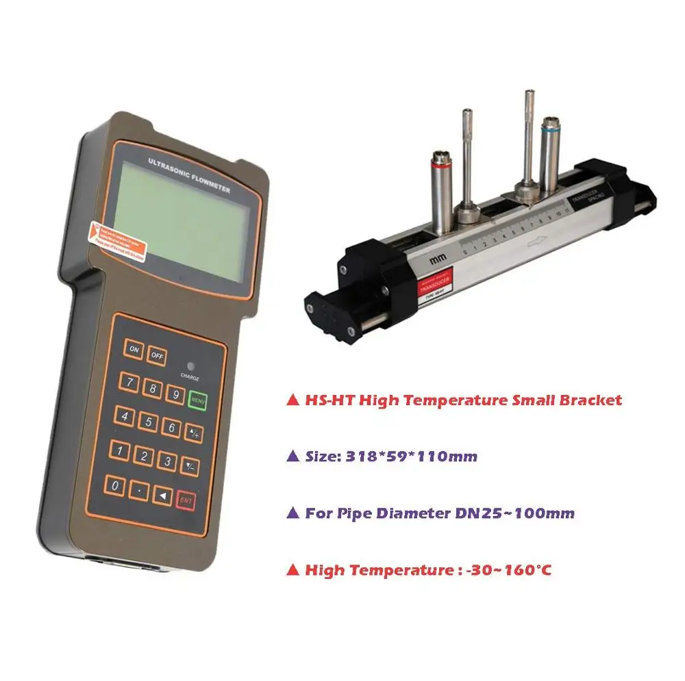 Handheld Ultrasonic Liquid Flowmeters TUF 2000H DN25 100mm HS HT