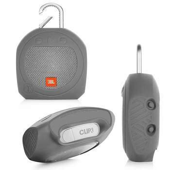 

New Silicone Sling Shockproof Dustproof Shell Protective Case Cover For JBL Clip 3 Clip3 Bluetooth Speaker Gadgets