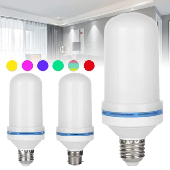 

99LED E27 E26 B22 Flame Lamps 4 Modes Ampoule LED Flame Effect Light Bulb Flickering Emulation Fire Light Home Decor Light