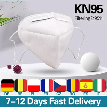 

10pcs KN95 Masks protectio anti mask filter disposabl mask Face reusable anti-dust mask filter Mouth cotton Masks 4-Layer face