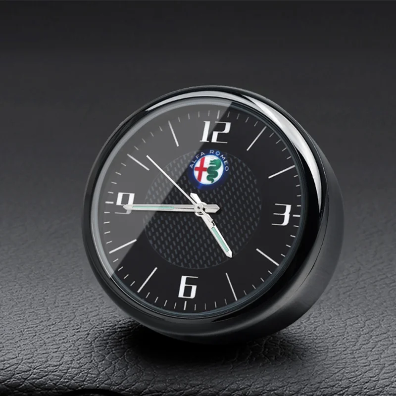 

Car Clock Ornaments Interior Air Vent Outlet Clip For Alfa Romeo Giulietta Spider GT Giulia Mito 147 156 159 Time Display Clock