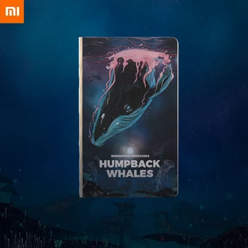 

New Xiaomi mi AstroReality AR Ocean Notebook Diary Creative AR Immersion 3mm Cardboard Cover A5 Humpback Whale Novelty Gifts