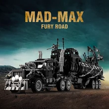 

MOC Modified Desert Truck High-tech War Rig Tanker Armored Vehicle MadMax Movie Collection Model Building Blocks Kits Brick Toy