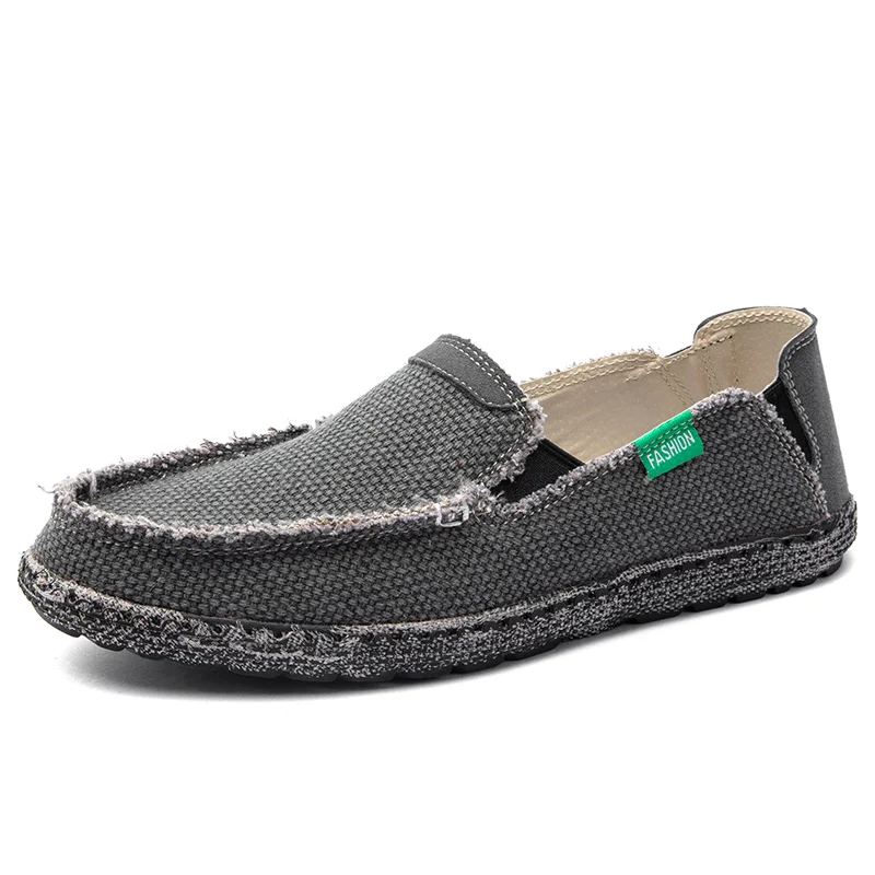 Summer Men Canvas Shoes Espadrilles Breathable Casual Loafers Comfortable Ultralight Lazy Boat Big Size 48
