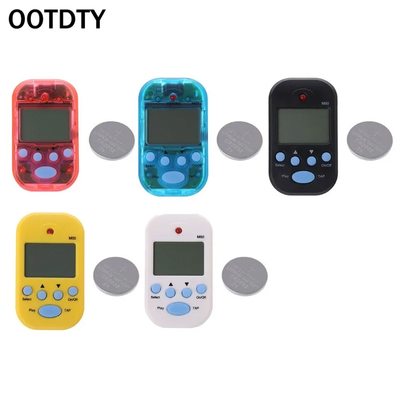 OOTDTY M50 клип на легкий портативный ЖК цифровой ритм темп мини-метроном