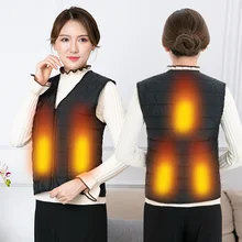 Теплый жилет унисекс с подогревом, инфракрасный жилет с подогревом USB, зимний гибкий электрический тепловой жилет для спорта и пешего туризма