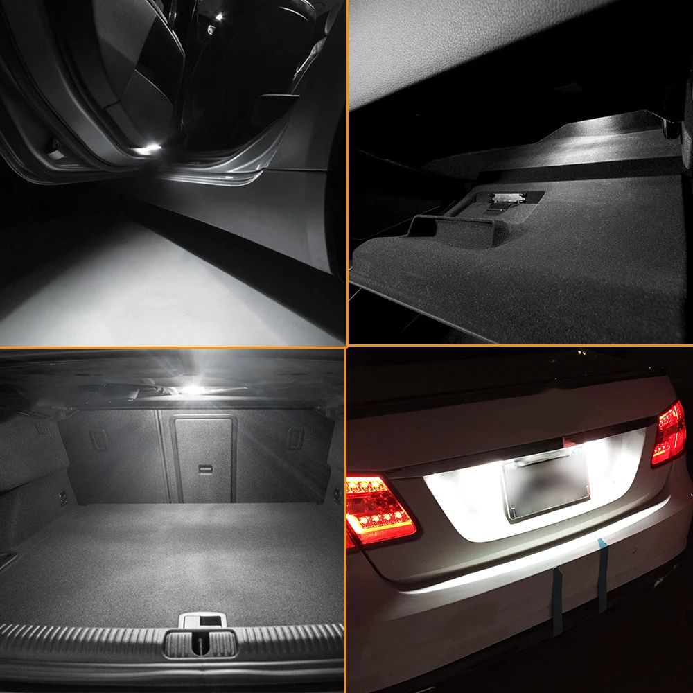 Xukey для Audi A4 S4 RS4 B8 2008- седан Avant интерьер светодиодный светильник комплект номерного знака багажник лампы для чтения Canbus ОШИБОК