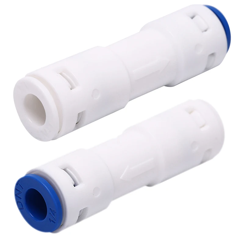 

Hot Selling 1pc Check Valve Push In For Non Return Water Reverse Osmosis System Filters 1/4" Blue/ Green Random Color