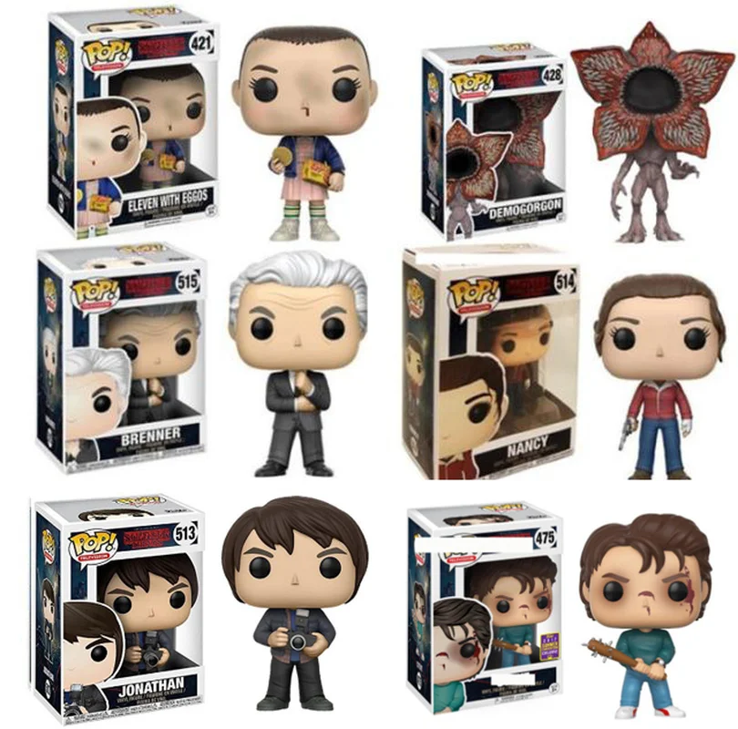 Funko POP Stranger Things Joyce Byers Jim Hopper Eleven Виниловая фигурка куклы игрушки для подарков на день рождения