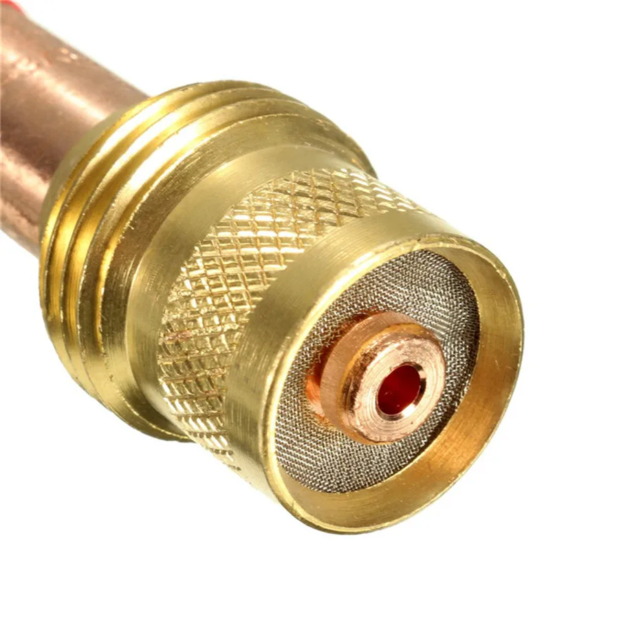 RIVERWELD – Kit Lente Gas TIG Da 17 Pezzi, Per Torce WP-17/18/26, Con Ugelli In Ceramica E Corpi Diffusori