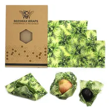 Многоразовая пчелиная упаковка герметичная пищевая Свежая Упаковка Стретч вакуумная пищевая упаковка пчелиный воск ткань свежесть