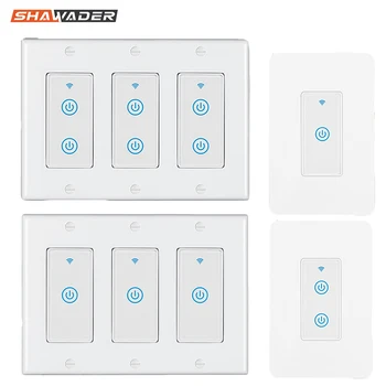 

Wifi Smart Light Touch Interruptor Wall Switch US Wireless Electrical Remote Voice App Control Work with Alexa Google Home IFTTT