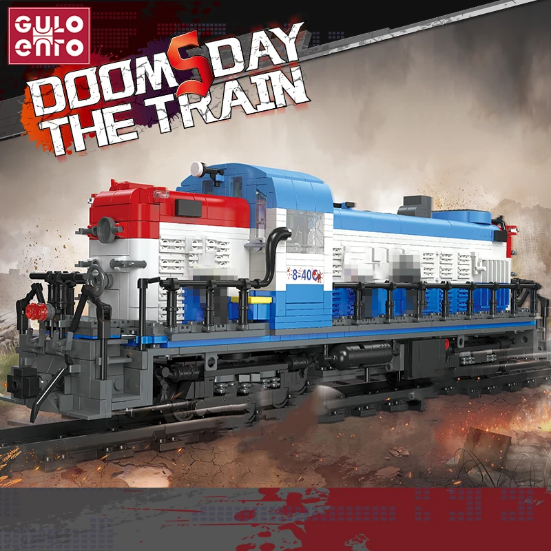 2399PCS GE Dash 8-40c Fuel Locomotive Set City High-Speed Rail Building Blocks Technician Train Bricks Toys For Kids Boys Gifts | Игрушки и